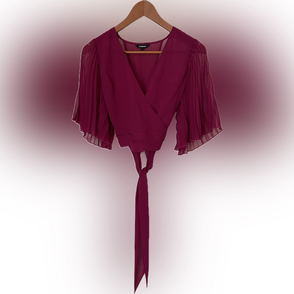 Express tie back crop top